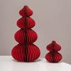 3D Honeycomb Balls Ornaments Red Gourd Housewarming Wedding Room Decoration Carft  Chinese New Year Spring Festival Decor