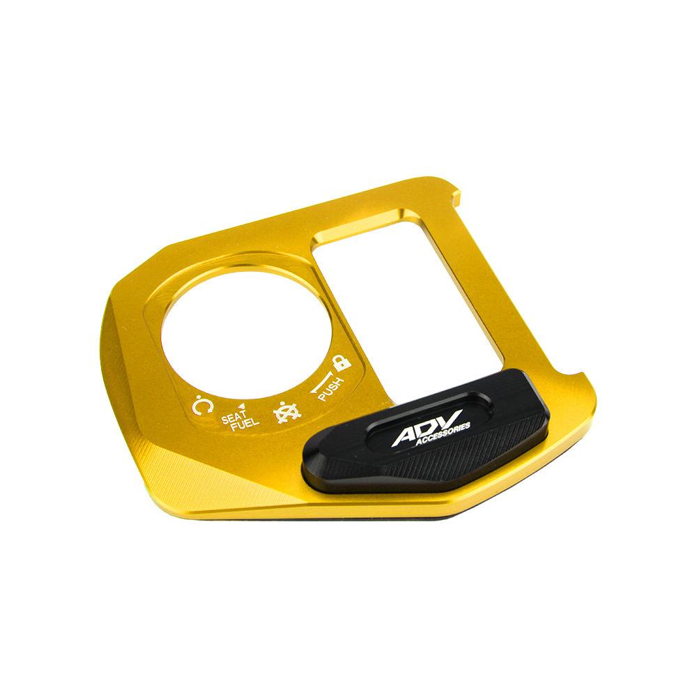 

Крышка переключателя электрического замка двери мотоцикла, кнопка запуска, защитный колпачок стартера для Honda ADV160, аксессуары для CNC-модификации жёлтый