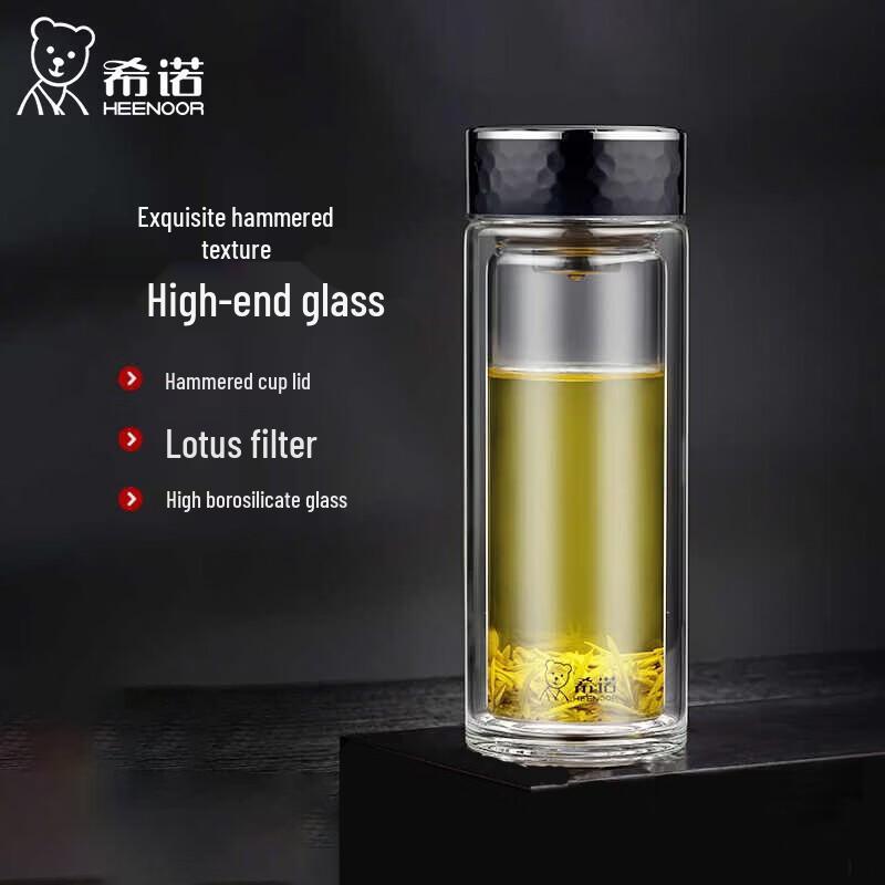 Heenoor Double-Wall Glass Tea Cup