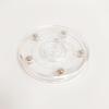 2 Piece Multifunctional 360 Degree Rotating Plastic Turntable Decorative Display Stand Plate Household Organizers Tool