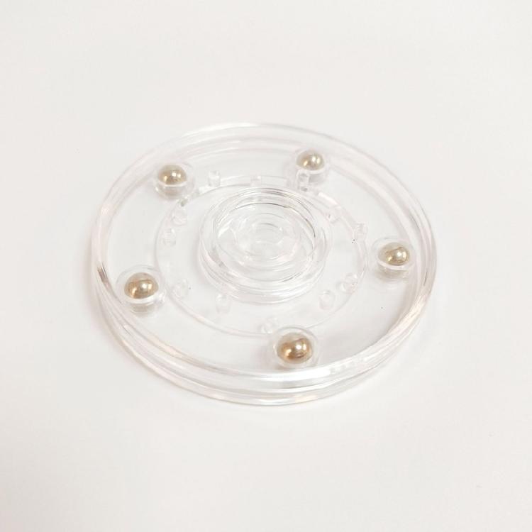 2 Piece Multifunctional 360 Degree Rotating Plastic Turntable Decorative Display Stand Plate Household Organizers Tool