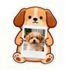 1pc Cute Puppy And Kitten Acrylic Photo Frame 2-Inch Photo Fridge Magnet Display Frame Pet Photo Frame Fridge Magnet