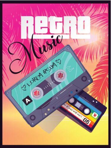 

Metal plaque vintage retro style Retro Old Music Tape Classic tin door signAluminum 20x30cm（7.8x11.8inch）