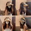 Straw Sunscreen Cap Hat Lightweight  Headband Style Breathable Protection Uv