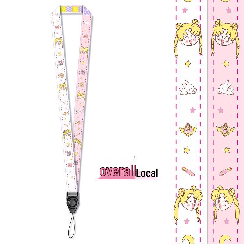 Lanyard Nero Multifunzionale Personalizzato Creativo con Porta Badge Separato per Badge Identificativi dei Dipendenti.
