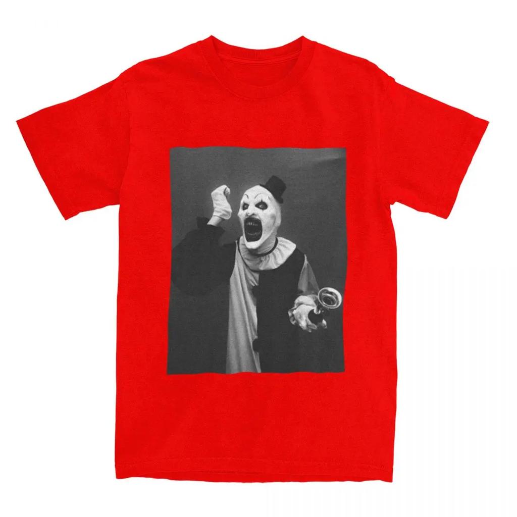 Terrifier Art Der Clown Horror T-Shirts Baumwolle Lustiges T-Shirt Rundhals T-Shirt Kurzarm Kleidung Ankunft