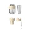 Cordless Juicer Cup with Straw Lid, 800ml Portable Blender for Smoothies, Cordless Juice Cup with 38 Blade, Crush Ice Travel Essential
