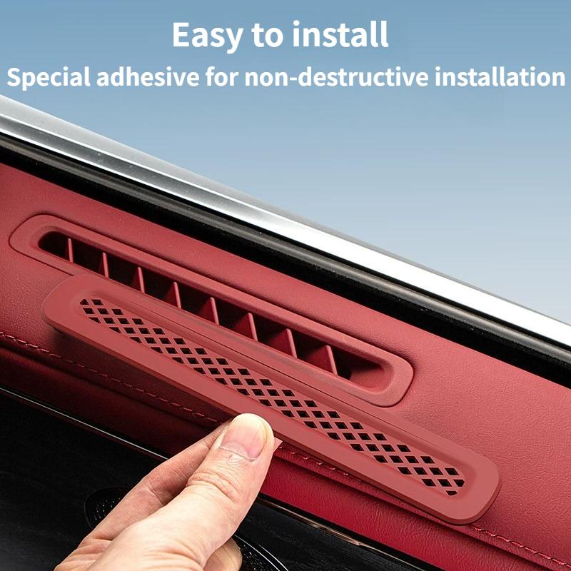 For Zeekr 8X Car Door Air Outlet Silicone Protector Cover,Air Conditioning Vent Anti-Block Dustproof Trim Interior Accessories