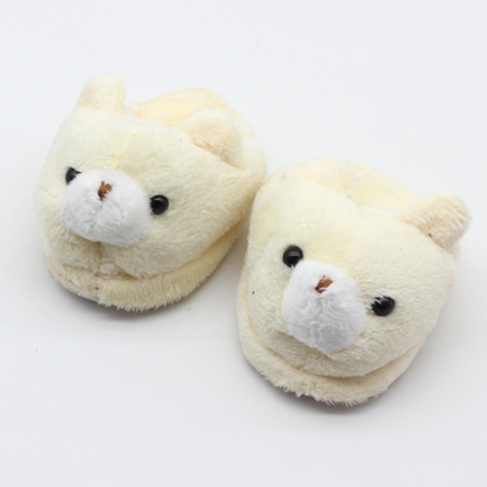 Rabbit Bear Doll Slippers Cartoon Animal Doll Accessories Lovely Mini Plush Shoes  1/4 BJD Dolls