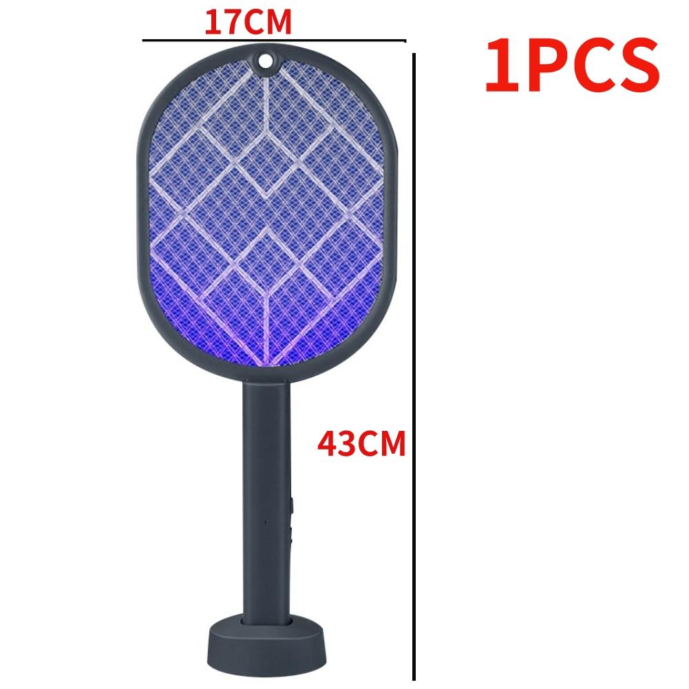 Electric Mosquito Killer 2-in-1 Fly Swatter Trap USB Charging Protective Net Household Supplies for Home Bedroom Living Room