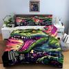 Dinosaur city destruction. Bedding Duvet cover sets Duvet covers Pillowcases gifts (1 * Duvet Cover 2 * Pillowcases, without duvet insert)