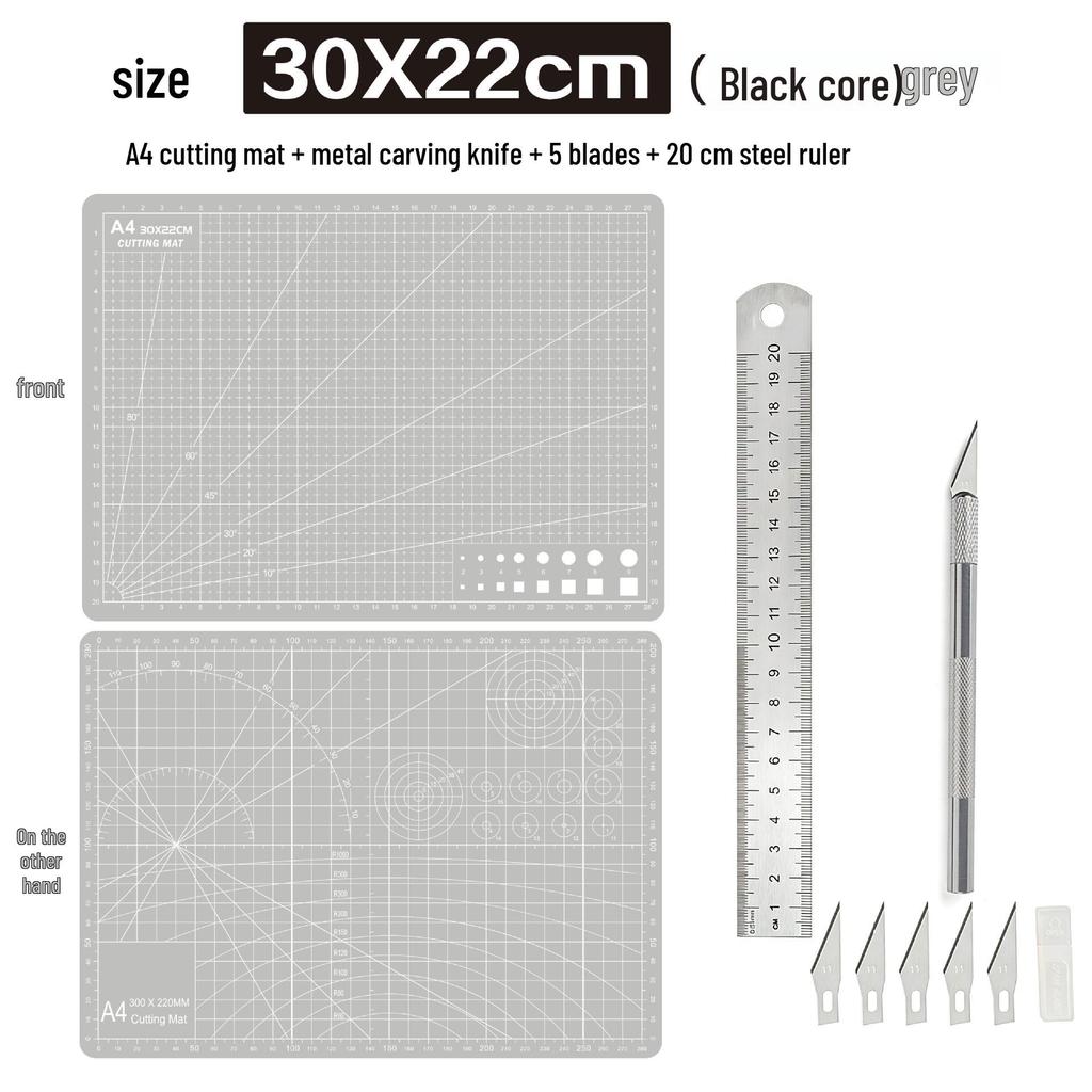 A4 3mm Thick Cutting Mat - Durable Handmade Desktop Pad for Paper Cutting & Writing