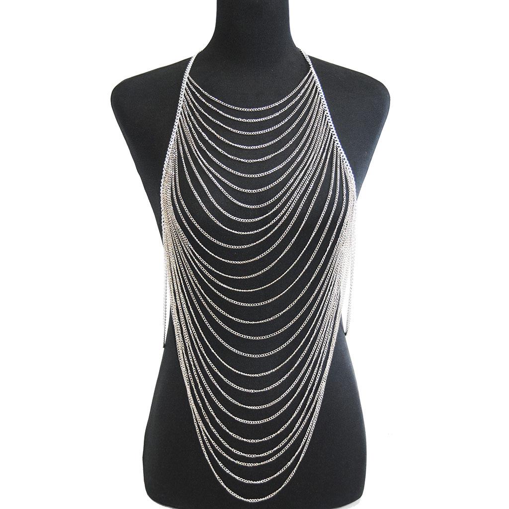 European & American Street Style Multi-Layer Tassel Body Chain
