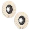 2Pcs 5in Grinding Disc Wave Shape Wool Felt Polishing Wheel Rotary Polisher Accessories