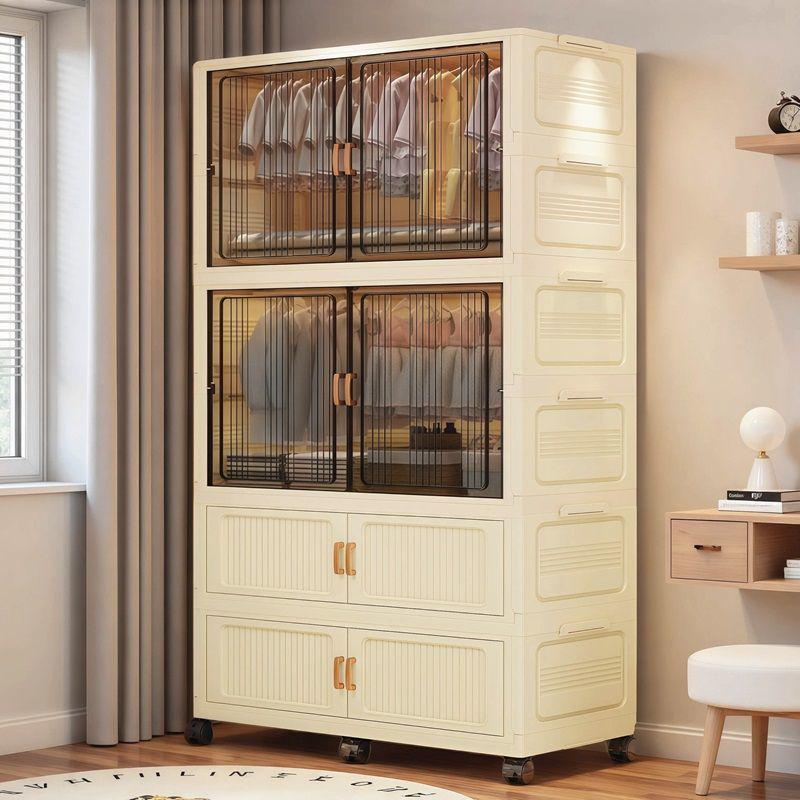 95CM Wide Children's Plastic Wardrobe and Storage Cabinet