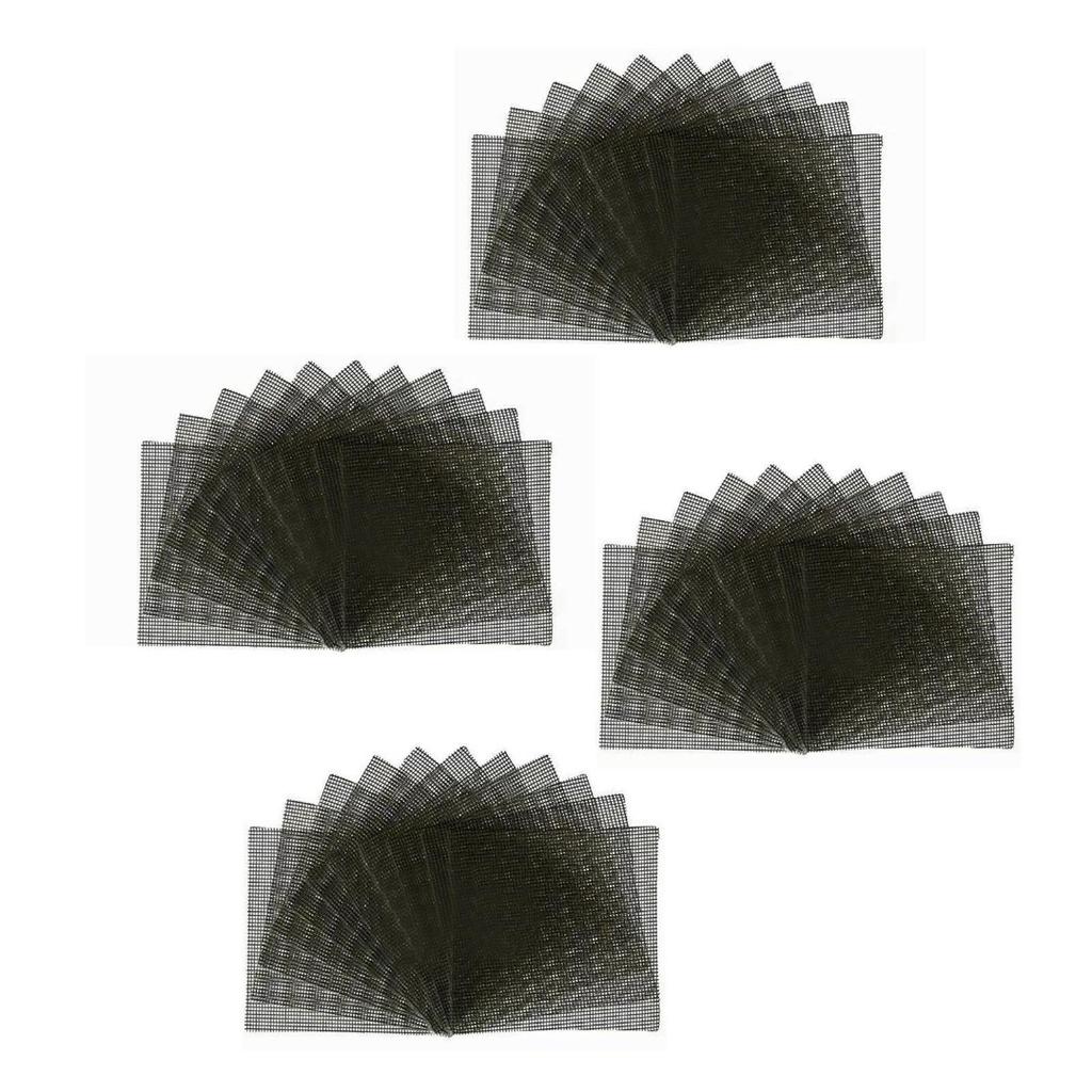 Kell Blomsterpotte Hull Mesh Pad Firkantet Bonsai Pot Bottom Grid Mesh Mat Dreneringsskjerm