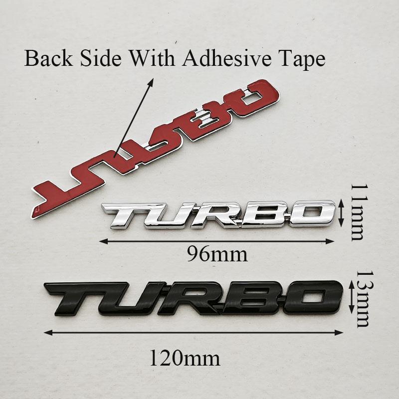 Car Sticker Turbocharged Logo Turbo 3D ABS Badge Car Modification Accessories Rear Marked Side Marking Decorative Car-Sticker