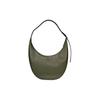 Longchamp Simple Solid Color Zipper Closure Leather Shoulder Crossbody Bag Large Women bags Khaki 10234968892