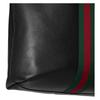 Gucci Ophidia Web Detail Double G Logo Soft Leather Tote Bag Men Tote Bags Black 834463-AAE1A-1042