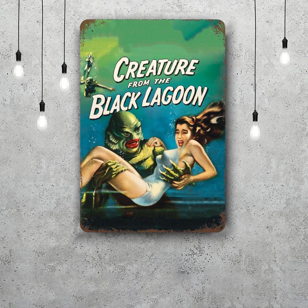 black lagoon 3 cartoon Decor Vintage Metal Signs Tin Signs Captain Poster Decor for Bar Pub Club Man Cave Wall Decoration