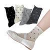 Socken Stil Schleifensocken Sommer Dünne Stacking Socken Mit Kleinen Lederschuhen Gekräuselte Socken