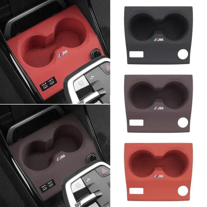 -Sottobicchieri in Silicone per Portabicchieri Auto Per BMW X1 U11 2024 2025 LHD Console Centrale Portabottiglie Antiscivolo Organizer Bevande