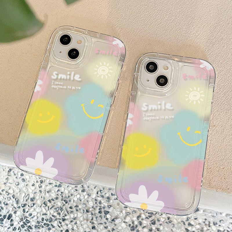 [Smile] Smiley face is suitable for iPhone17Pormax mobile phone case 16pro Apple 13 all-inclusive 15/14