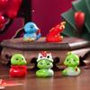 Micro Landscape New Year Lucky Snake Diy Decoration Blind Bag Accessories Desktop Car Carrying The Year of The Snake Resin Ornaments