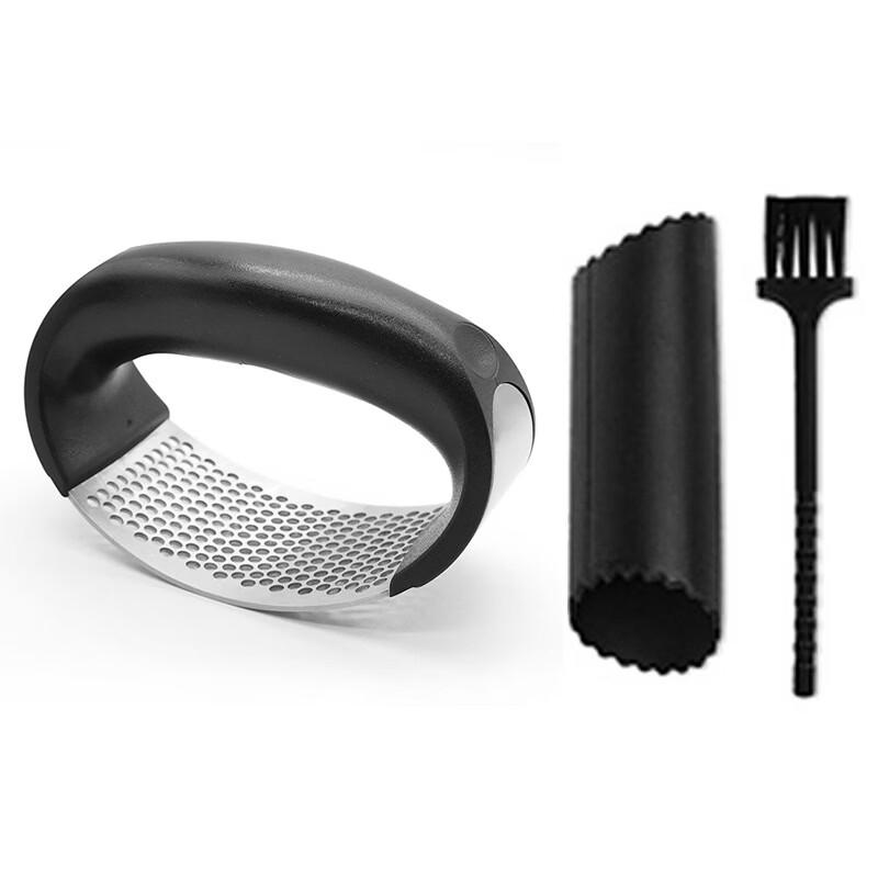 

Stainless Steel Garlic Press Set