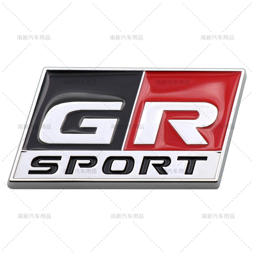 Car Sticker GR Sport Decal Front Hood Grille Emblem Badge for Toyota HV YARiS RZ RC RS Prius Lexus Harrier GRMN Logo Stickers