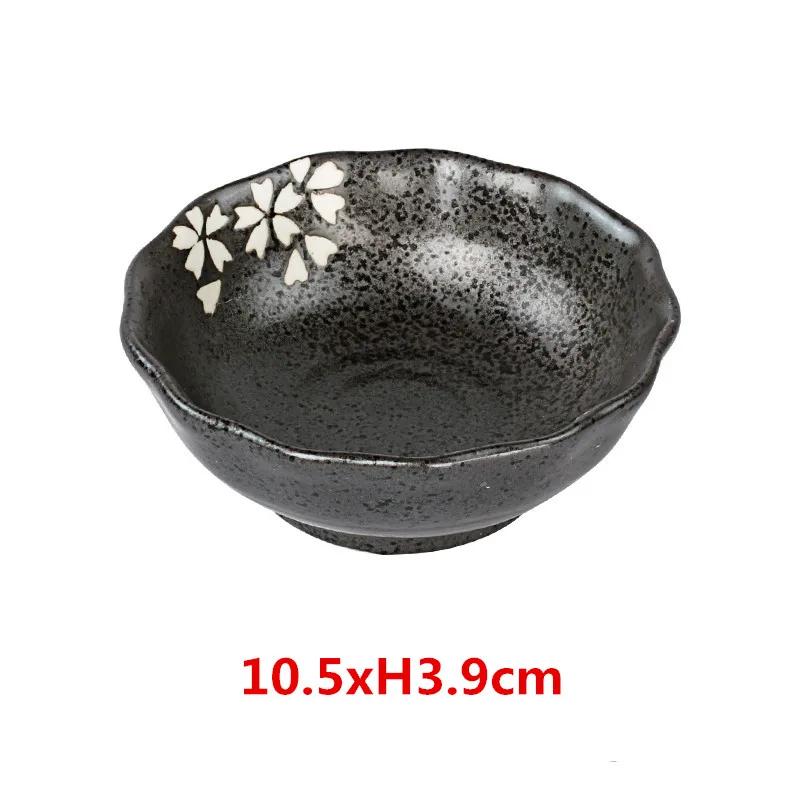 2 Pcs Japanese Creative Ceramic Household Dishes Desserts Small Bowls Bowl Snacks Cold Dishes Hot Pot Seasoning Saucer Soy Sauce