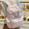 Junior High School Students Lightweight Backpack Star Printed Large Capacity Schoolbag