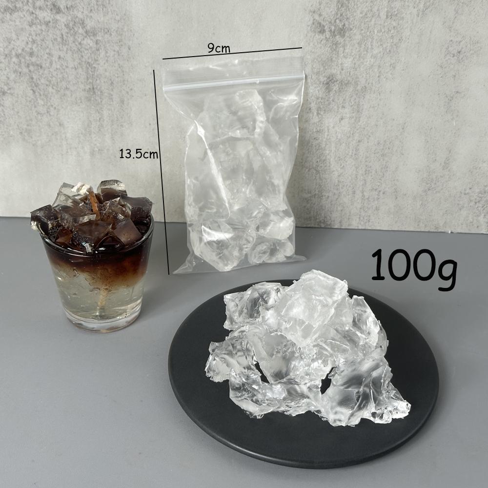 100G Jelly Wax  DIY Handmade Scented Candle Making Supplies Material Transparent Wax Raw Material Crystal Wax Smokeless