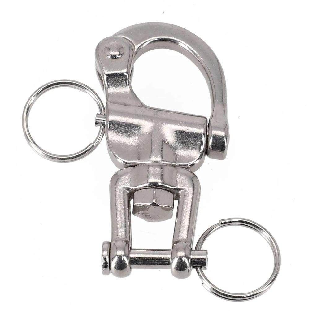 Boat Parts Swivel Shackle Sailboat Sailing Silver Spare Parts Spring Hand Drawn 316 Stainless Steel Accessories
