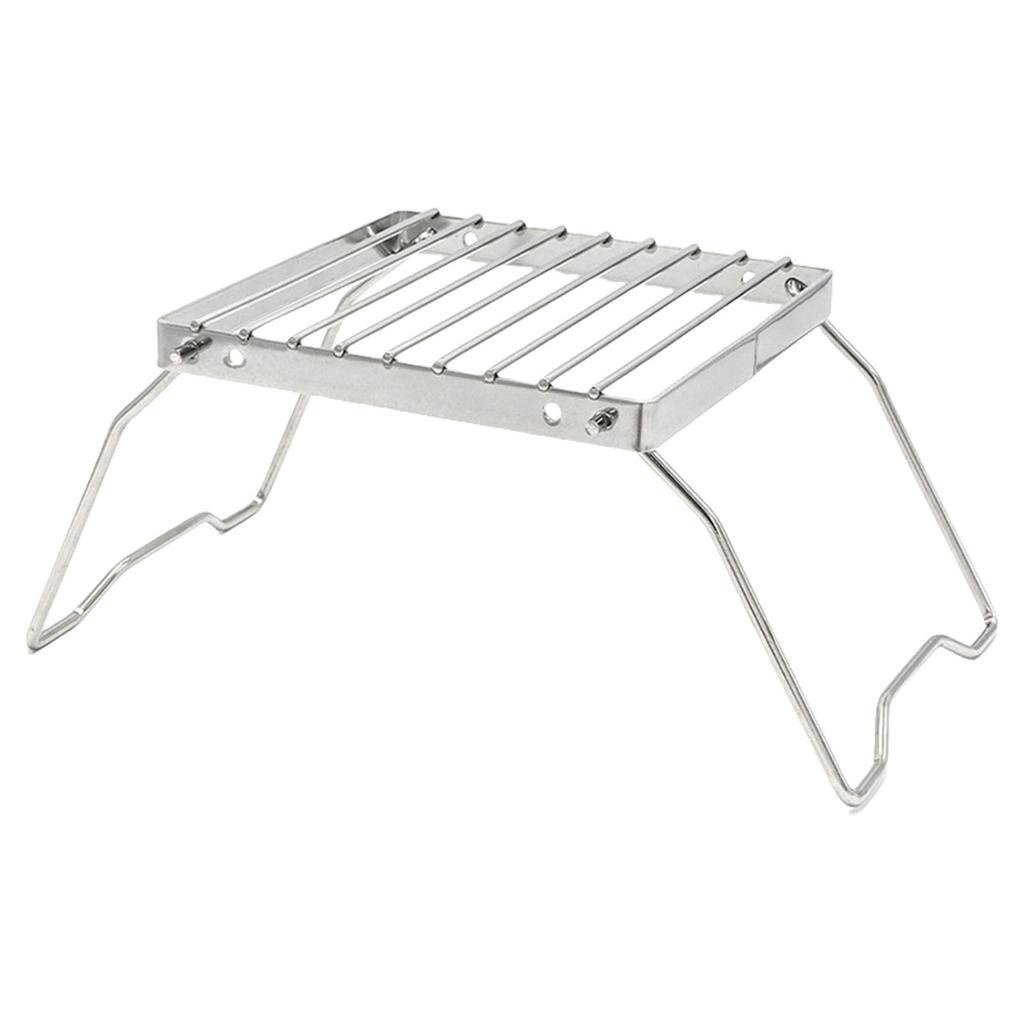 Ourdoor Stainless Steels Camping Grill Portable Folding Small Grill Rack Burners Stove Stand Baking Tray Holder Enduring