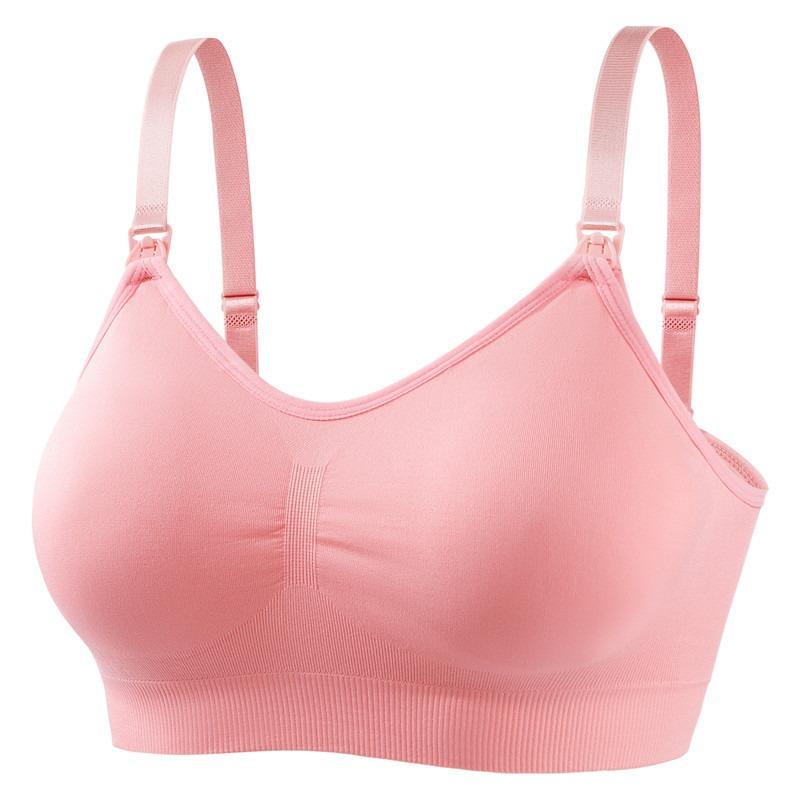 Women Seamless Front Buckle Wireless Nursing Bra For Pregnant Maternity Breastfeeding