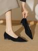 Single Shoes In the Autumn of 2025, New Pointed Low-heeled Soft-soled Comfortable and Versatile, Fashionable and Not Tired of Feet, Advanced Rhinest