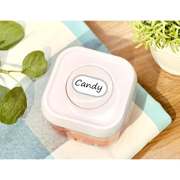 CHUBBIEE Removable Waterproof Food Labels, Write-on Kitchen Labels for POP Food Storage Containers, Jars and Home Organization, Pantry & Spice