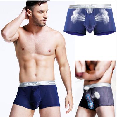 Men's Briefs Guns and Bullets Separation Boxer Briefs Scrotum Support  Pocket Pants Men's Boxer Briefs