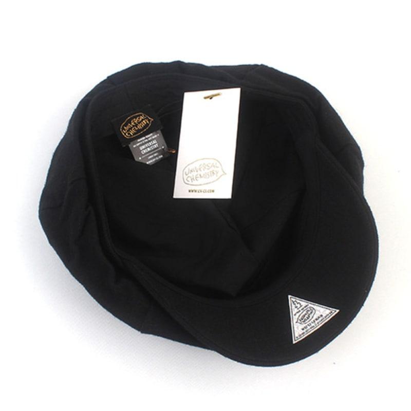 Universal chemistry Linen Black Loose Fit Newsboycap
