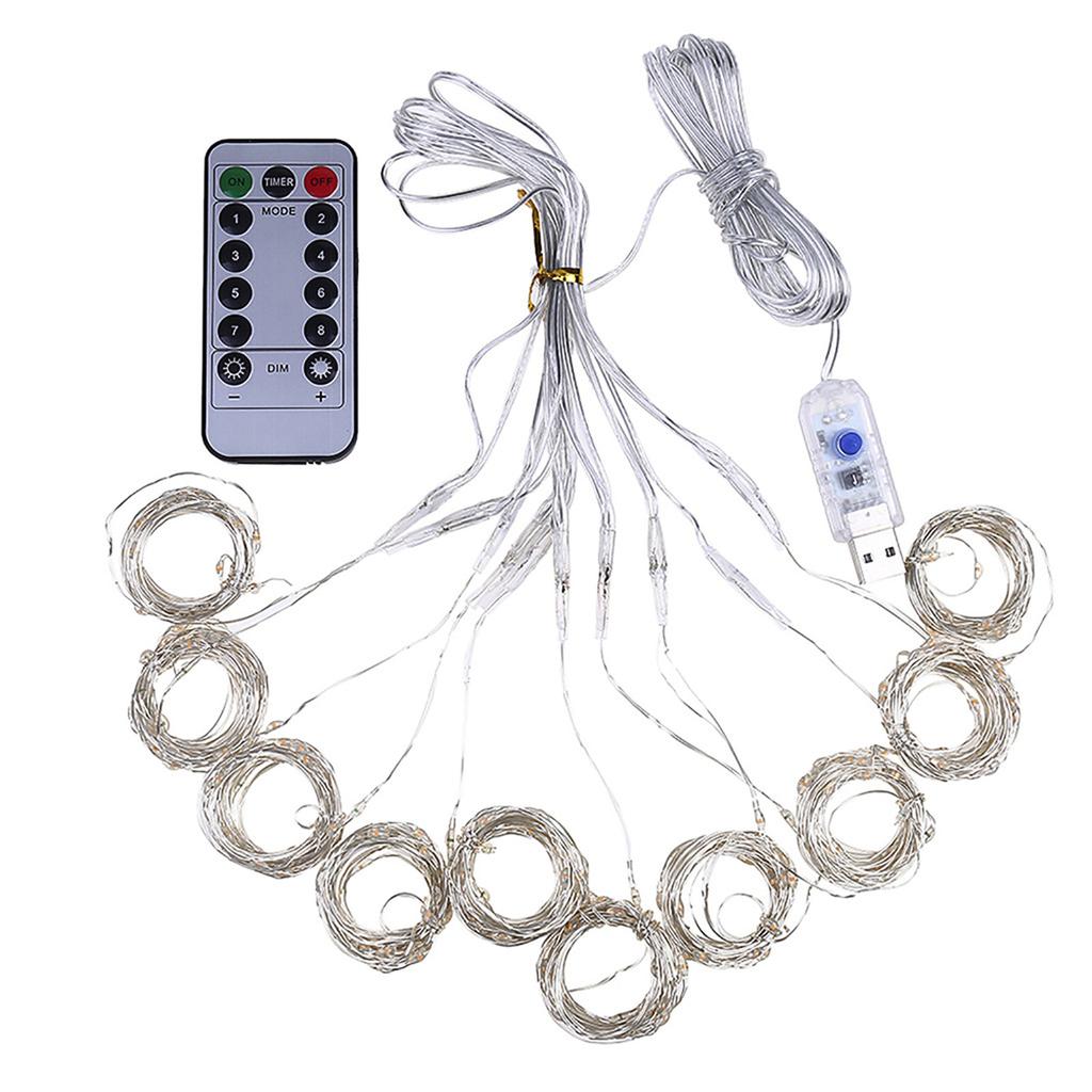 USB Fairy Lights Curtain String Light Home Party Wedding w/Remote Control 300LED USB Fairy Lights Curtain String Light Home Party Wedding w/Remote Control 300LED