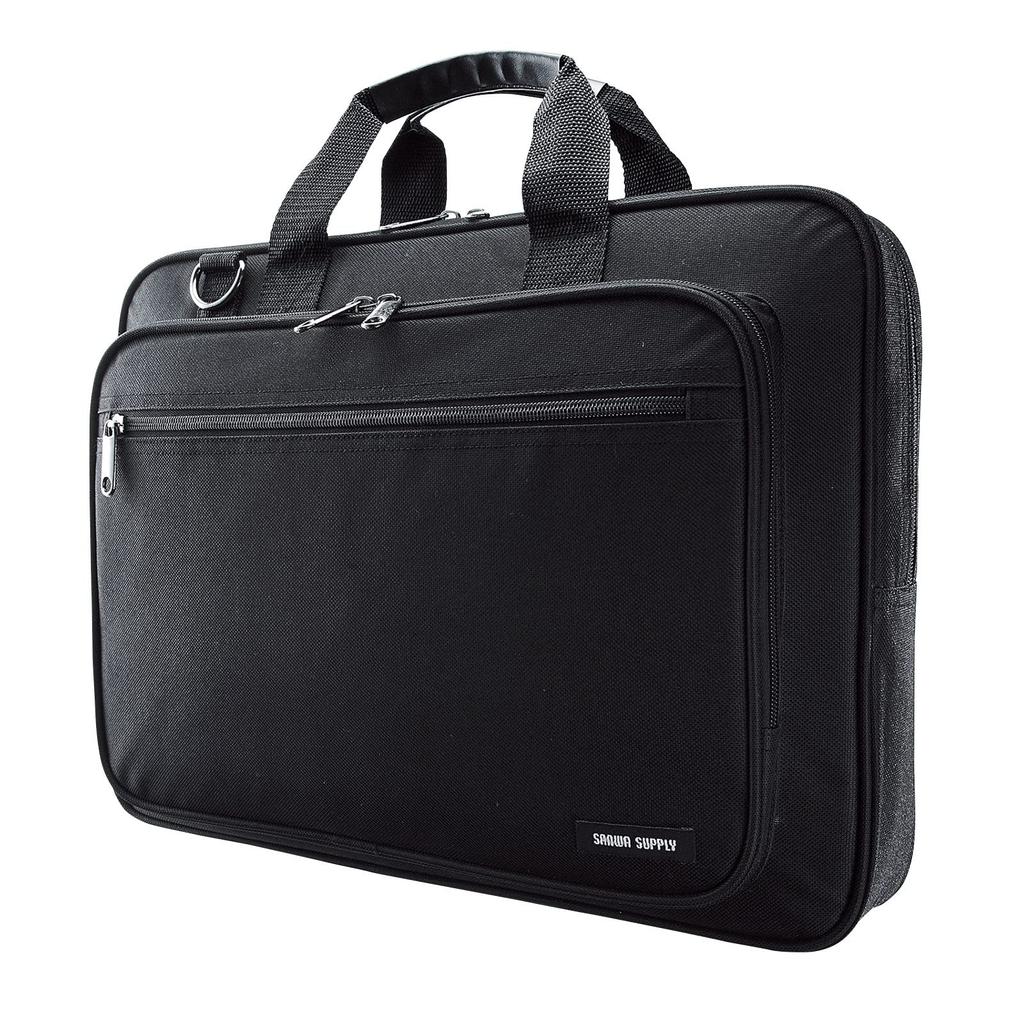 SANWA SUPPLY PC Carrying Bag (15.6-inch Wide, Black) BAG-U52BK3