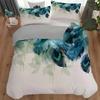 Peacock Feather Pattern 3D Printed Bedding Set For Kids Teens Adults Fresh Style Duvet Cover Set Home Polyester Quilt Cover