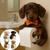 Resin Roll Paper Organizer 3D Dog Shape Hanging Paper Towel Stand Wall Mount Tissue Dispenser  RV