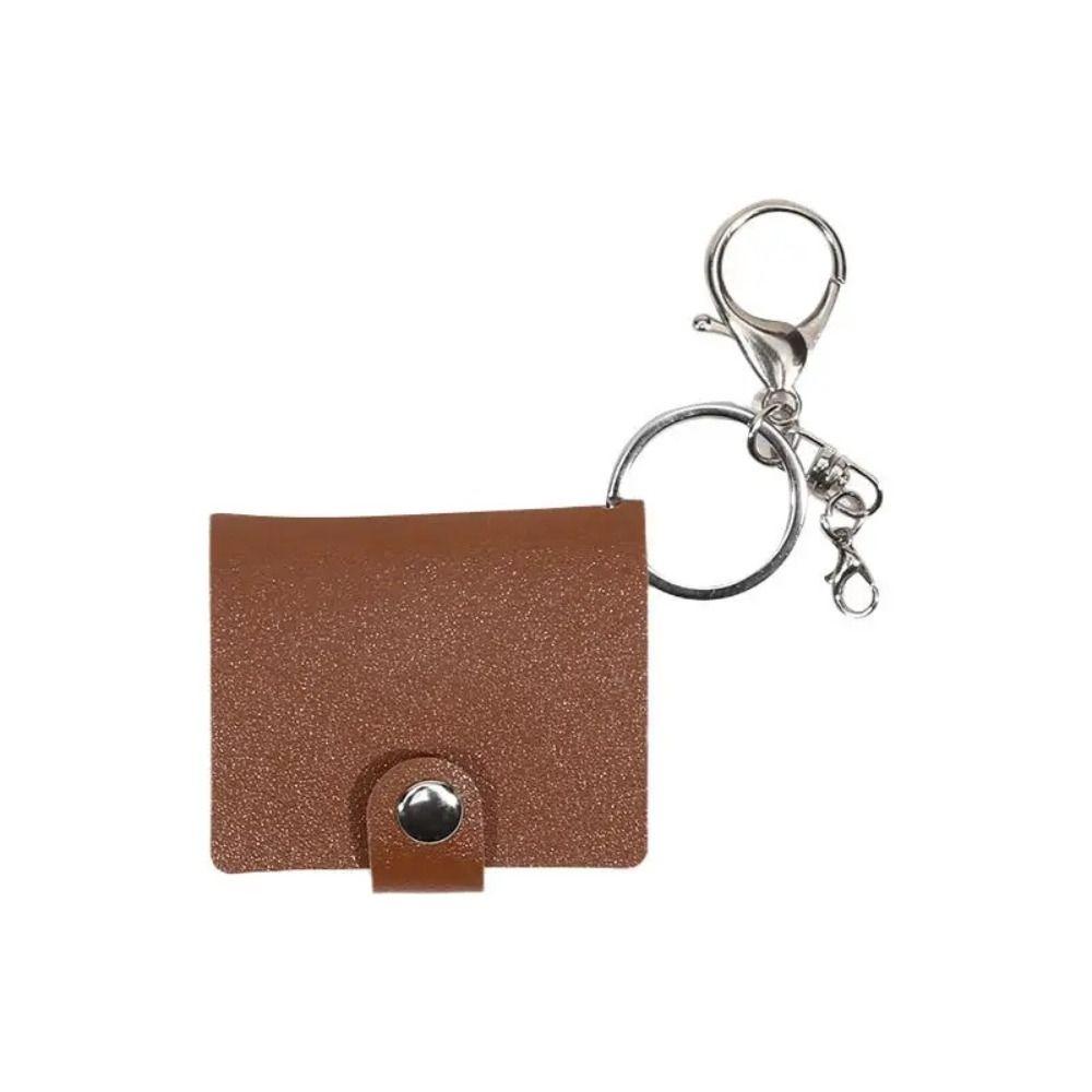 2 Inch Mini Photo Album DIY Wallet Photo Card Holder PVC Photo Album Keychain Photos Cards