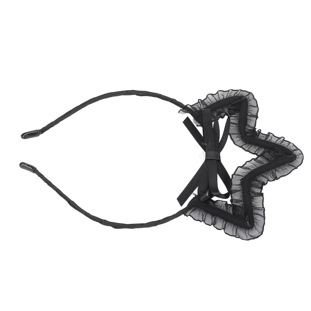 Cute Crown Lace Headband Women Hair Accessory for Halloween Christmas Cosplay Party