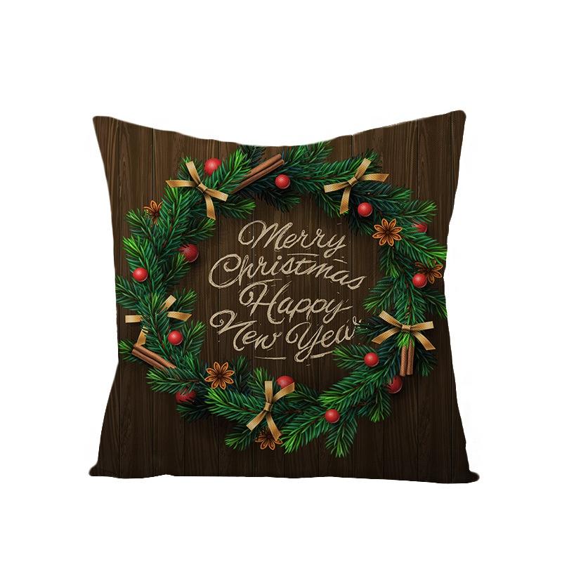 Husa de perna din bumbac in 45*45 Fata de perna de Craciun Perne de canapea Fete de perna Fete de perna Decor pentru casa