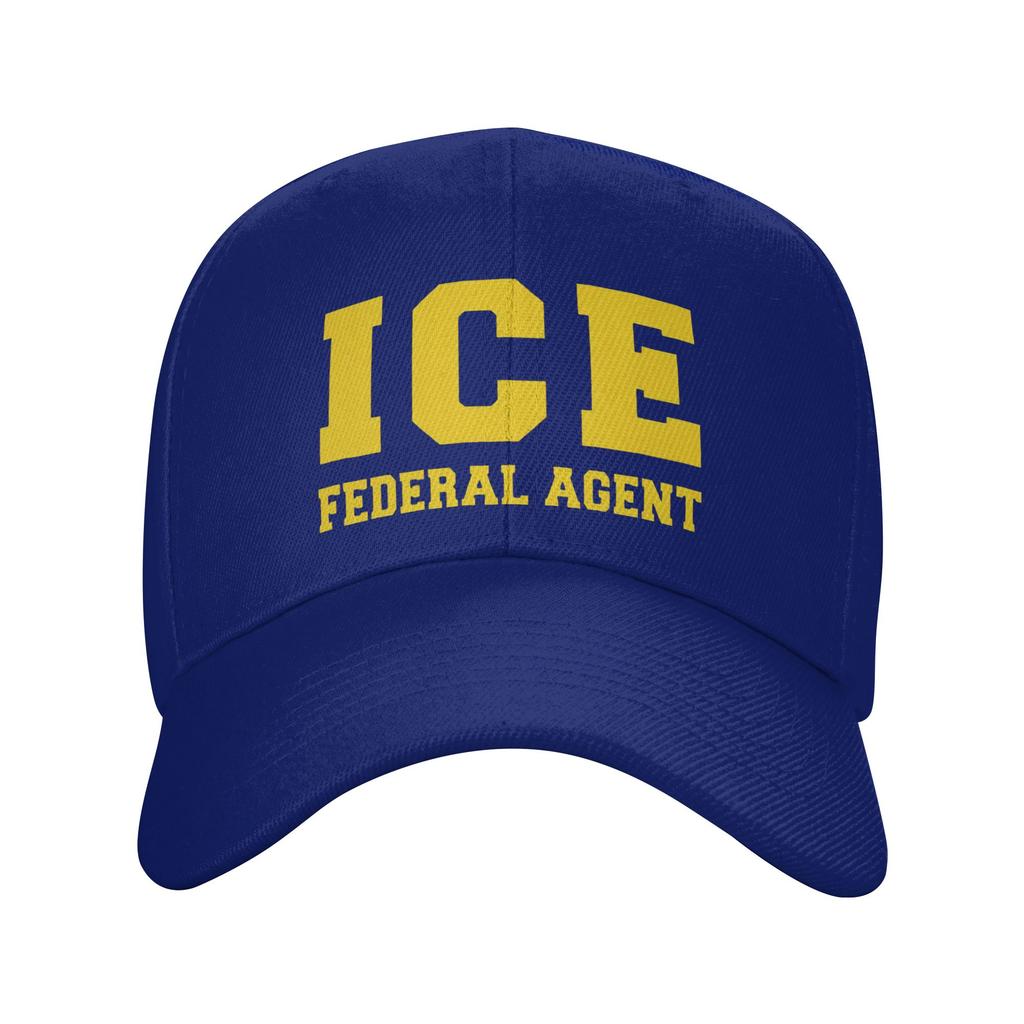 ICE Federal Agent Immigratio Sun Baseball Cap Spring Unisex Men Print Trucker Hat Hot Sale y2k Retro Outdoor Gym Baseball Caps