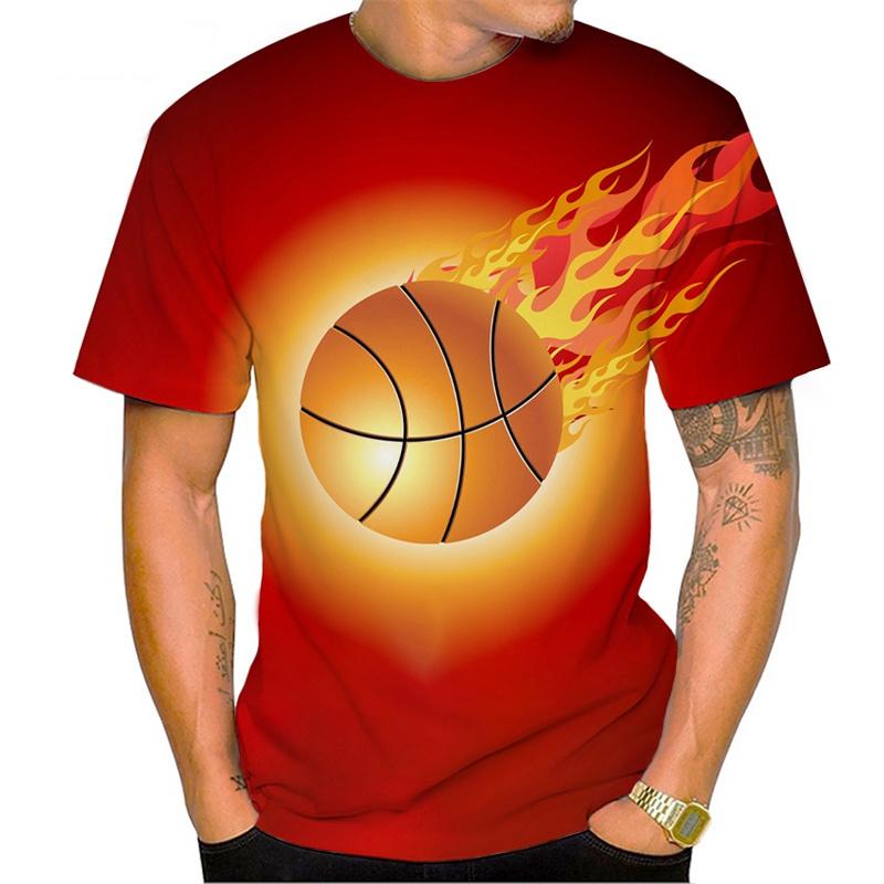 Utomhusbasketsport T-shirt Mode snabbtorkande material Herr heta globala nyhet T-shirt avslappnad O-krage kortärmad skjorta Sportkläder
