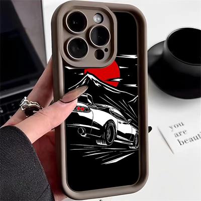 Ae78 Fashion Car Pattern Design Art Protective Phone Cases for iPhone 13 14 15 Pro Max Infinix Hot 40i Tecno Camon 30 20 Pro Angel Eyes TPU Back Cover